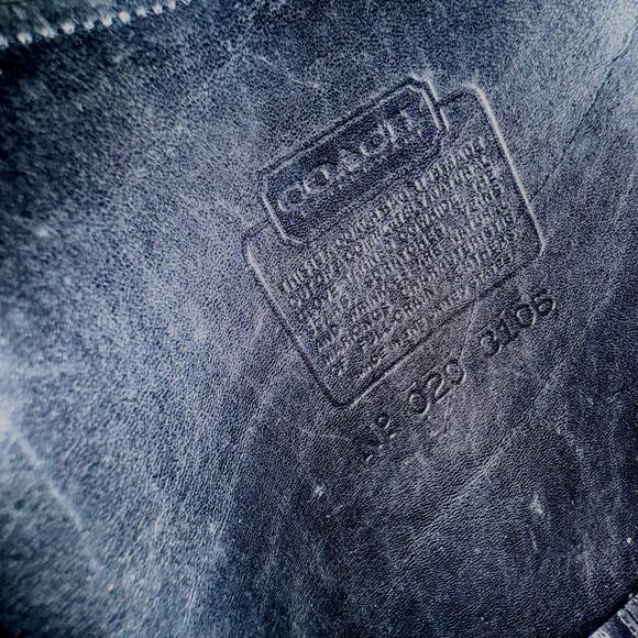 🖤 Classic VTG COACH 3105 Black Leather Pocket Purse Brass Turnlock Crossbody - Picture 10 of 15